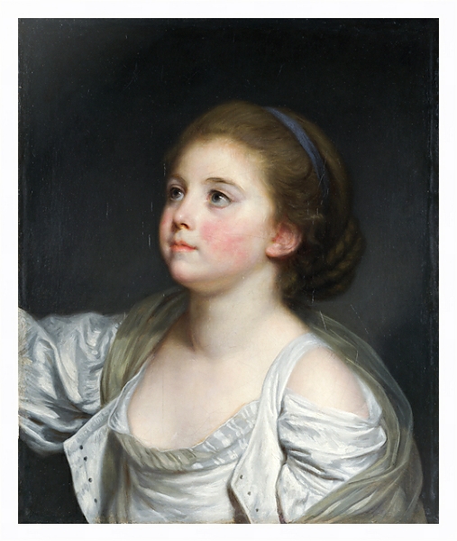 Постер Девушка с типом исполнения На холсте в раме в багетной раме 221-03