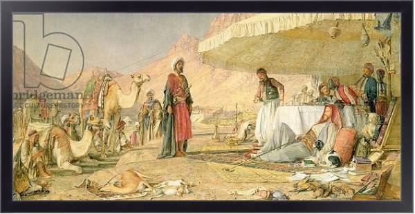 Постер A Frank Encampment in the Desert of Mount Sinai, 1842, 1856 с типом исполнения На холсте в раме в багетной раме 221-01