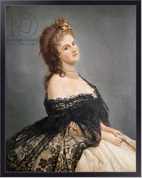 Постер Portrait of Virginia Oldoini Countess of Castiglione с типом исполнения На холсте в раме в багетной раме 221-01