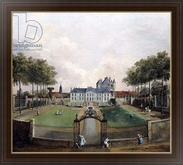 Постер Views of the Chateau de Mousseaux and its Gardens, с типом исполнения На холсте в раме в багетной раме 1.023.151