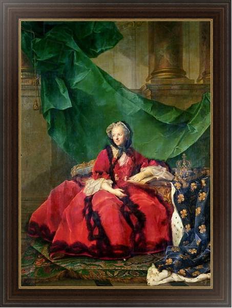 Постер Portrait of Maria Leszczynska in Daily Dress с типом исполнения На холсте в раме в багетной раме 1.023.151