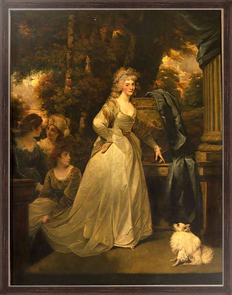 Постер Portrait of H.R.H. Frederica Charlotte Ulrica, Princess Royal of Prussia and Duchess of York, 1792 с типом исполнения На холсте в раме в багетной раме 221-02