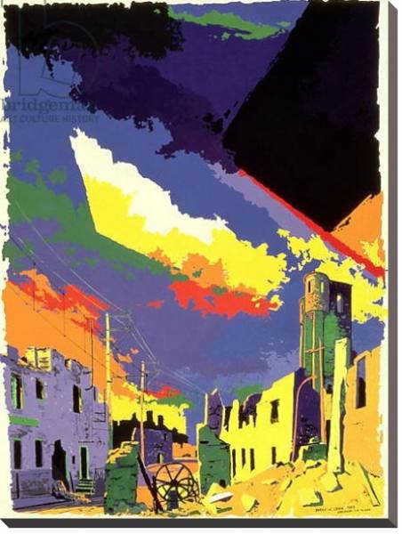 Постер Oradour-sur-Glane, 1985 с типом исполнения На холсте без рамы