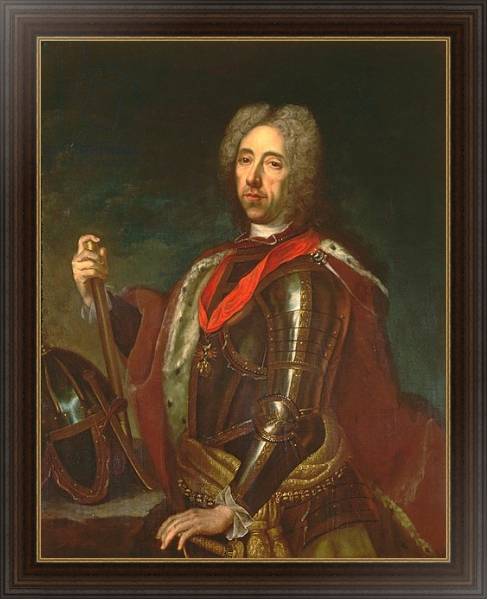 Постер Prince Eugene of Savoy at the Siege of Belgrade, 16th August 1717 с типом исполнения На холсте в раме в багетной раме 1.023.151