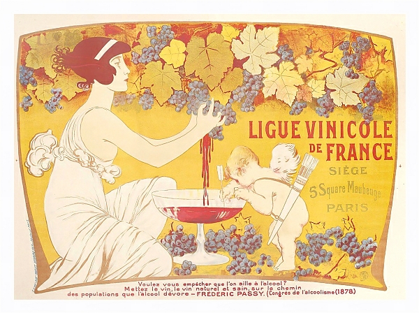 Постер Ligue Vinicole de France с типом исполнения На холсте в раме в багетной раме 221-03