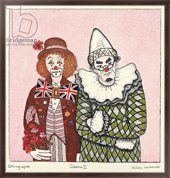 Постер Clowns II с типом исполнения На холсте в раме в багетной раме 221-02