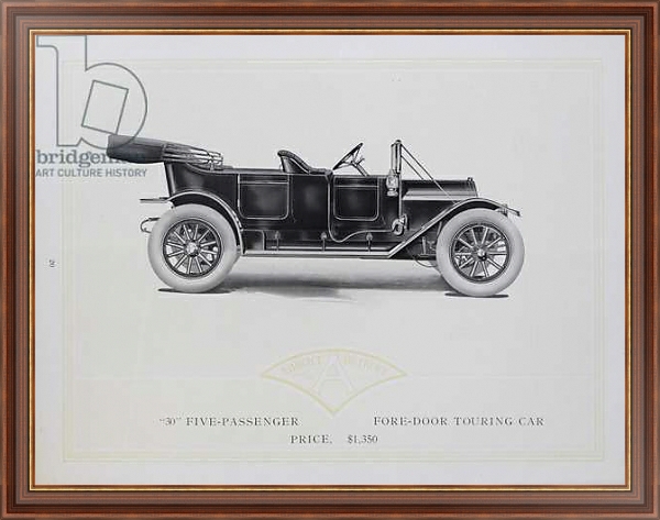 Постер Abbott-Detroit Motor Cars, 1911 с типом исполнения На холсте в раме в багетной раме 35-M719P-83