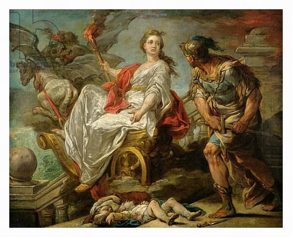 Постер Jason and Medea, 1759 с типом исполнения На холсте в раме в багетной раме 221-03