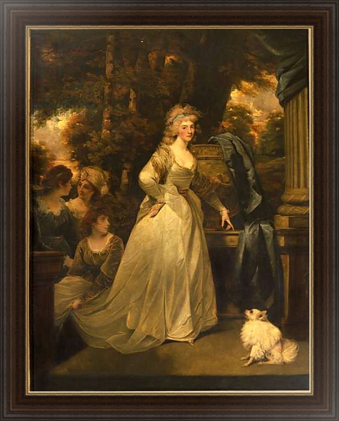 Постер Portrait of H.R.H. Frederica Charlotte Ulrica, Princess Royal of Prussia and Duchess of York, 1792 с типом исполнения На холсте в раме в багетной раме 1.023.151