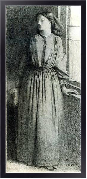 Постер Elizabeth Siddal, May 1854 с типом исполнения На холсте в раме в багетной раме 221-01