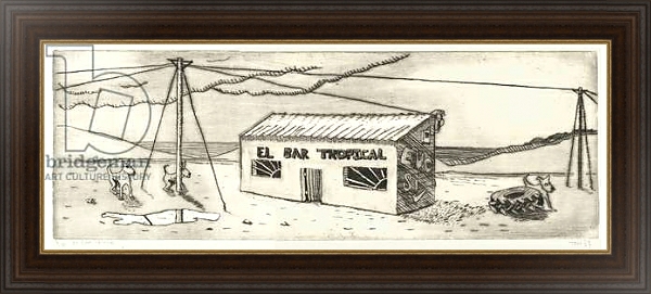 Постер El Bar Tropical с типом исполнения На холсте в раме в багетной раме 1.023.151