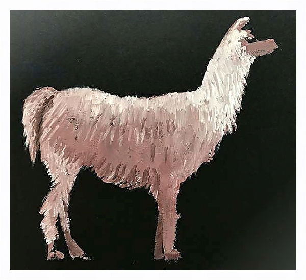 Постер Llama с типом исполнения На холсте в раме в багетной раме 221-03