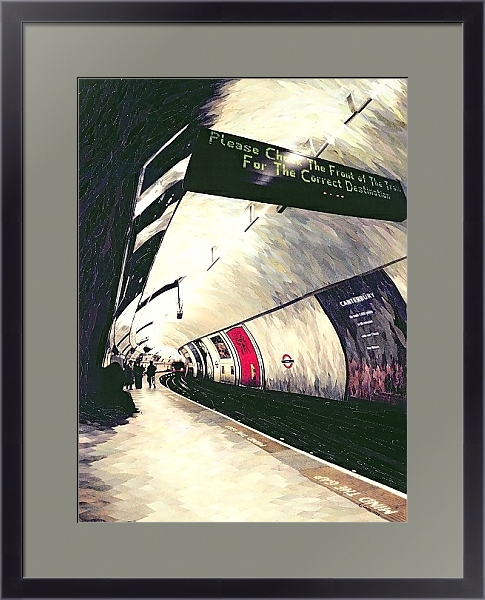Постер Please Check the front of the Train... 1998 с типом исполнения Под стеклом в багетной раме 221-01