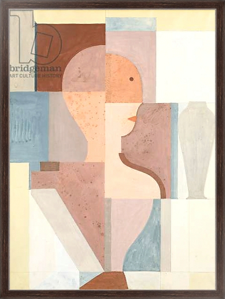 Постер Divided Torso Looking to the Right, 1923 с типом исполнения На холсте в раме в багетной раме 221-02