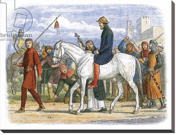 Постер Thomas, Earl of Lancaster, being led to execution с типом исполнения На холсте без рамы