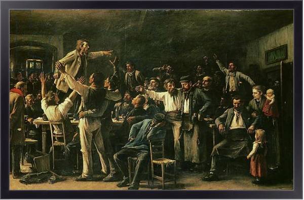 Постер Strike, 1895 с типом исполнения На холсте в раме в багетной раме 221-01