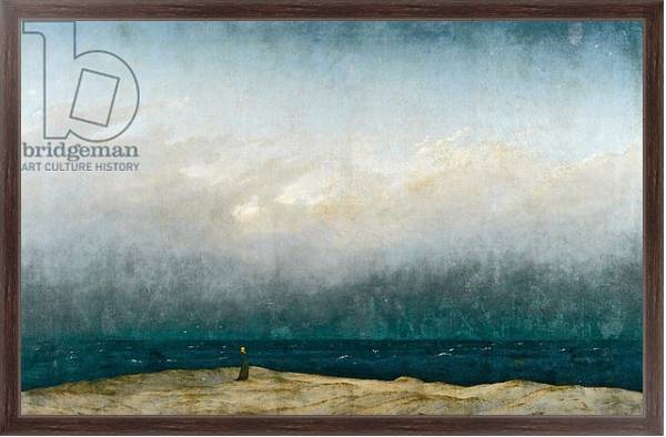 Постер Monk by sea, 1809 с типом исполнения На холсте в раме в багетной раме 221-02