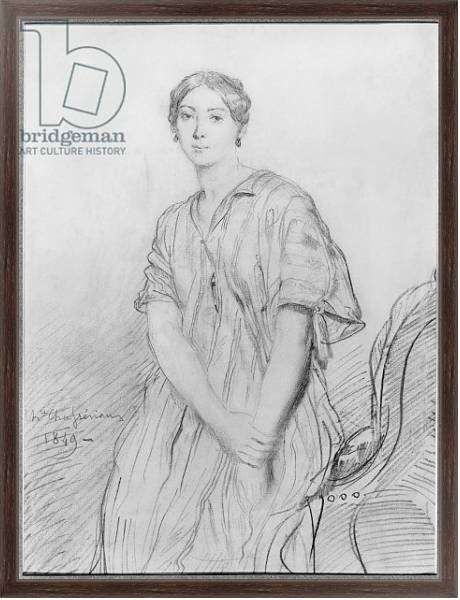 Постер Portrait of Alice Ozy, 1849 с типом исполнения На холсте в раме в багетной раме 221-02