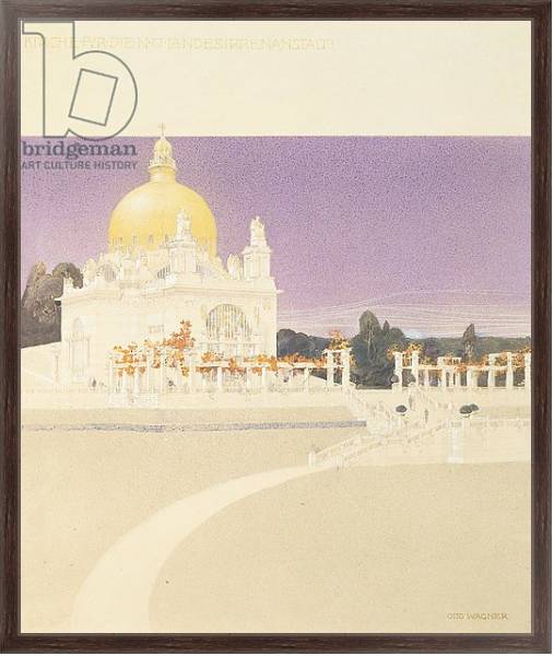 Постер St. Leopold's, Church of the Steinhof Asylum, 1902-07 с типом исполнения На холсте в раме в багетной раме 221-02