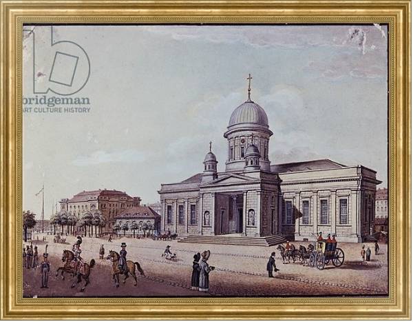Постер The Castle and Cathedral Church, Berlin с типом исполнения На холсте в раме в багетной раме NA033.1.051