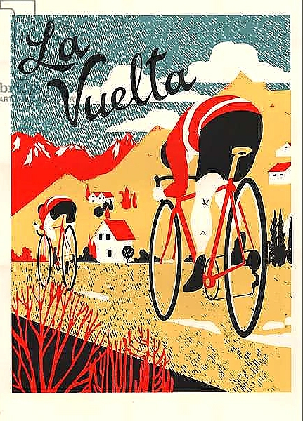 Постер La Vuelta, 2015 с типом исполнения На холсте без рамы
