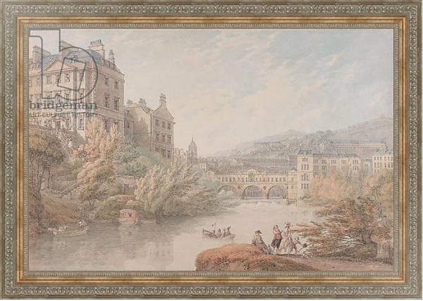 Постер View of Bath from Spring Gardens с типом исполнения На холсте в раме в багетной раме 484.M48.310