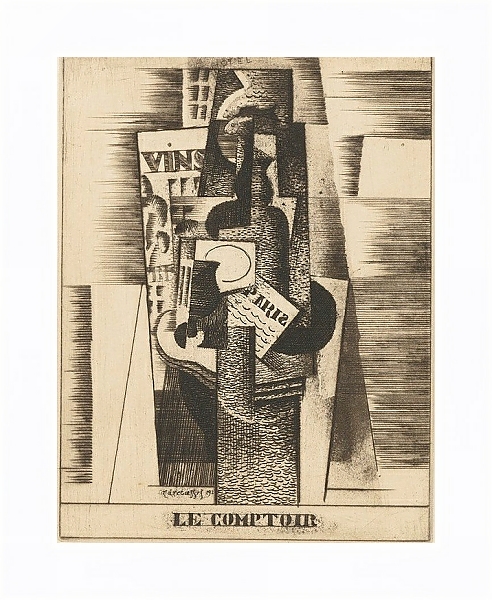 Постер Le Comptoir с типом исполнения На холсте в раме в багетной раме 221-03