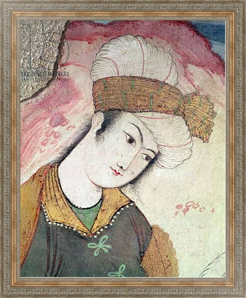 Постер Gentleman from the Court of Shah Abbas I, 1585-1627 с типом исполнения На холсте в раме в багетной раме 484.M48.310