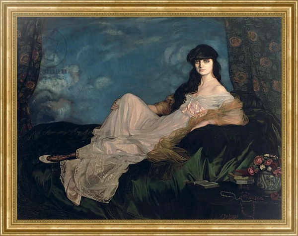 Постер Portrait of the Comtesse de Noailles 1913 с типом исполнения На холсте в раме в багетной раме NA033.1.051