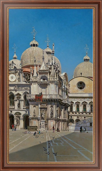 Постер Courtyard of the Palace of the Dux of Venice с типом исполнения На холсте в раме в багетной раме 35-M719P-83