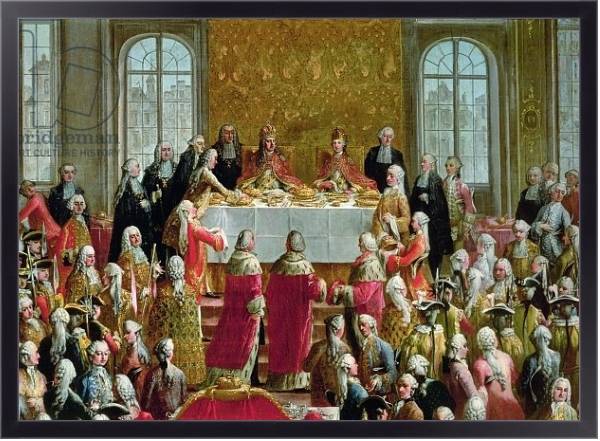 Постер The Coronation Banquet of Joseph II, Emperor of Germany, 1764 с типом исполнения На холсте в раме в багетной раме 221-01