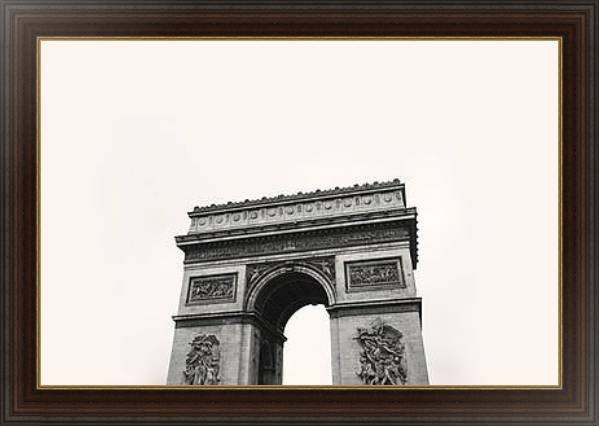Постер Триумфальная арка в париже с типом исполнения На холсте в раме в багетной раме 1.023.151