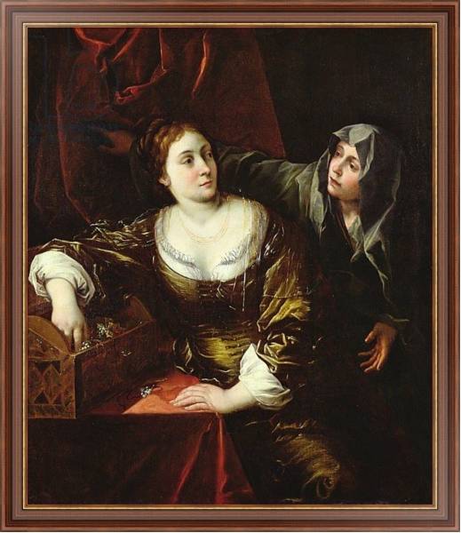 Постер Martha and Mary or, Woman with her Maid с типом исполнения На холсте в раме в багетной раме 35-M719P-83