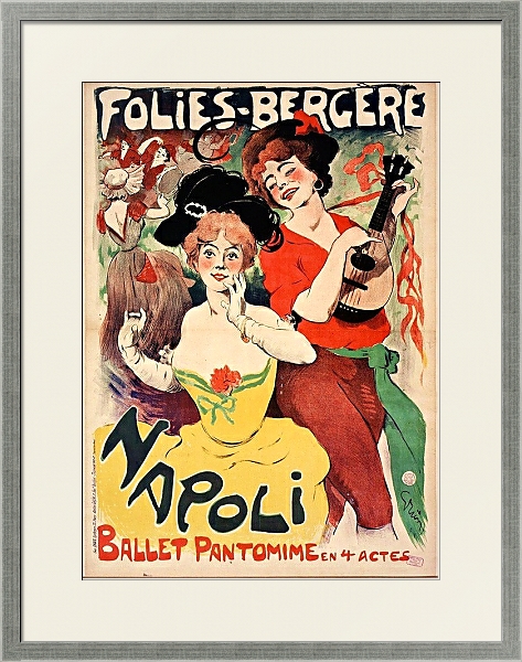 Постер Amélie Diéterle aux Folies Bergère с типом исполнения Под стеклом в багетной раме 1727.2510