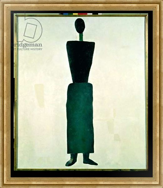 Постер Suprematist Female Figure, 1928-32 с типом исполнения На холсте в раме в багетной раме NA033.1.051