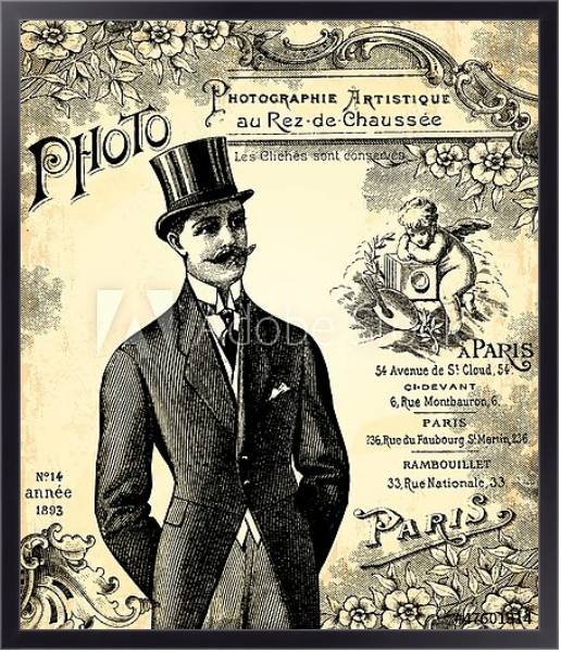 Постер Жених 1900 с типом исполнения На холсте в раме в багетной раме 221-01