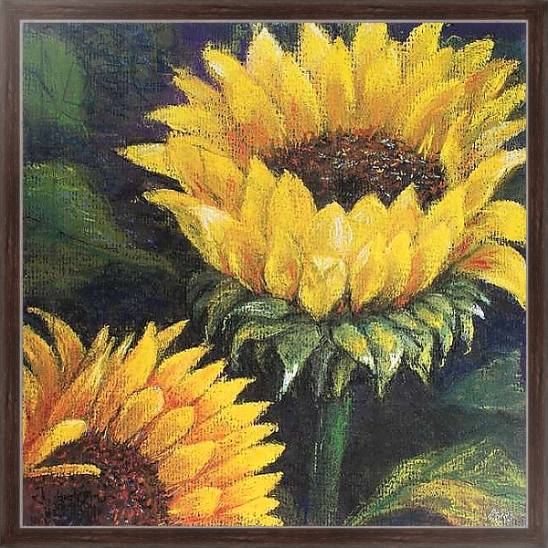 Постер Sunflowers, 2016 с типом исполнения На холсте в раме в багетной раме 221-02
