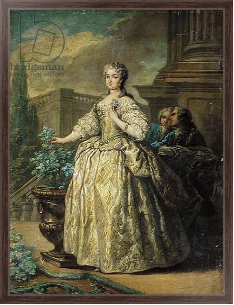Постер Portrait of Maria Leszczynska 1747 с типом исполнения На холсте в раме в багетной раме 221-02