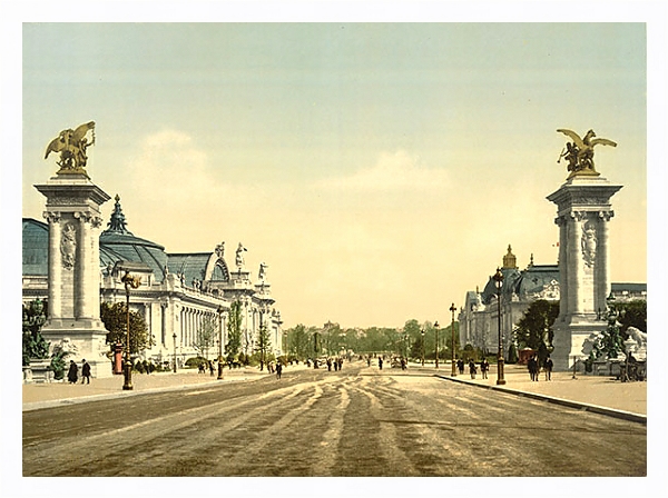 Постер Франция. Париж, проспект Никола II с типом исполнения На холсте в раме в багетной раме 221-03