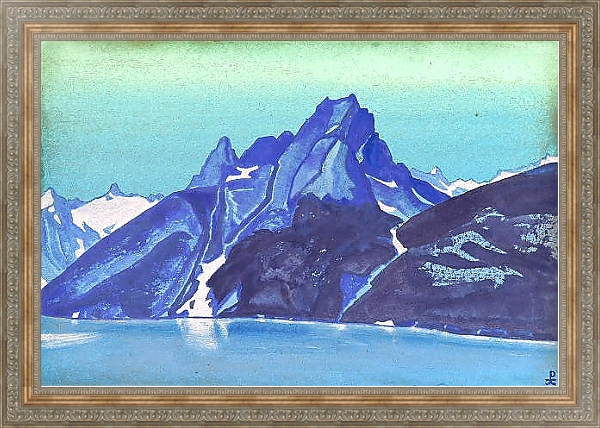 Постер Озеро Нагов. Кашмир с типом исполнения На холсте в раме в багетной раме 484.M48.310