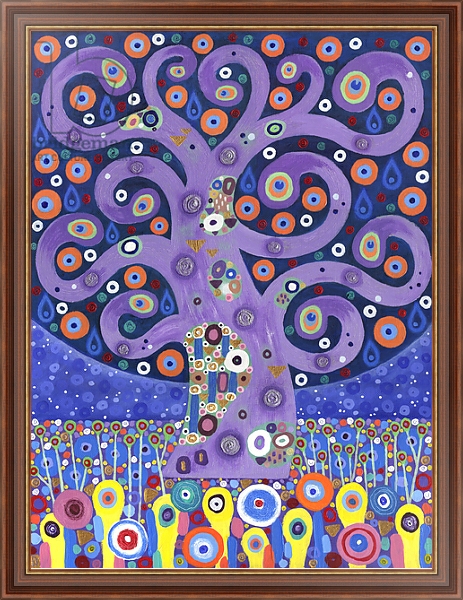Постер The Peacock Tree, 2011, с типом исполнения На холсте в раме в багетной раме 35-M719P-83