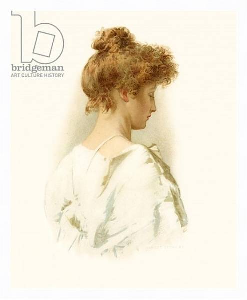 Постер Tennyson's Madeline с типом исполнения На холсте в раме в багетной раме 221-03