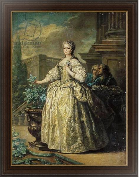 Постер Portrait of Maria Leszczynska 1747 с типом исполнения На холсте в раме в багетной раме 1.023.151