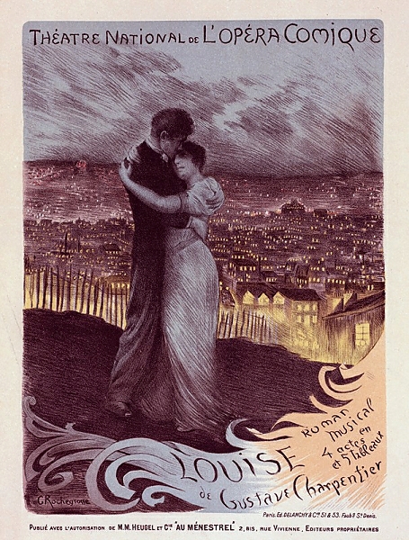Постер Opéra-Comique; Louise с типом исполнения На холсте без рамы