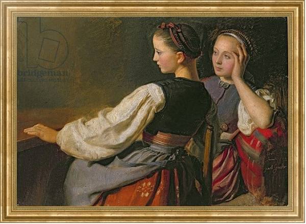Постер A Girl from Probsteier, 1844 с типом исполнения На холсте в раме в багетной раме NA033.1.051