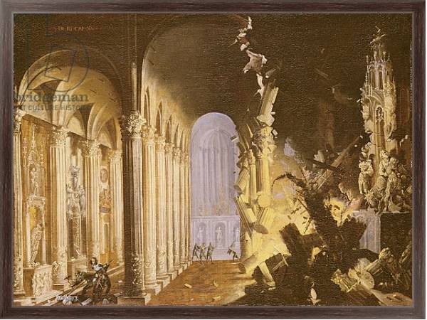 Постер King Asa of Judah destroying the statue of Priapus с типом исполнения На холсте в раме в багетной раме 221-02