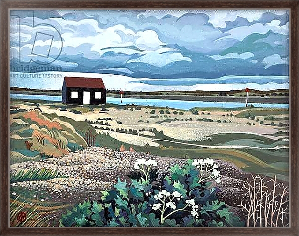 Постер Hut, Rye Harbour 1 с типом исполнения На холсте в раме в багетной раме 221-02