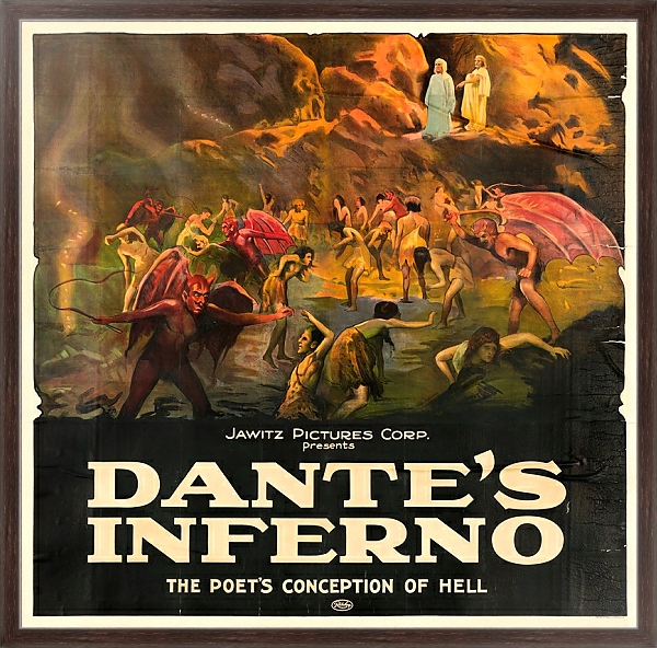 Постер Dante Inferno с типом исполнения На холсте в раме в багетной раме 221-02