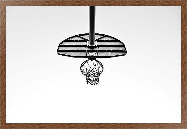 Постер Баскетбольное кольцо с типом исполнения На холсте в раме в багетной раме 1727.4310