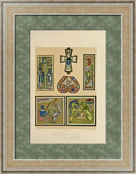 Постер Art treasures of the United Kingdom Pl.42 с типом исполнения Акварель в раме в багетной раме 485.M40.584